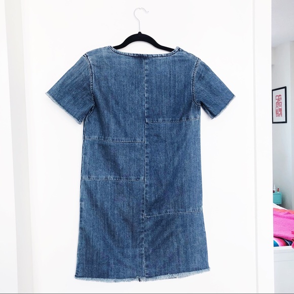 Allsaints Ann Tonal Denim dress size 0 - Picture 3 of 7